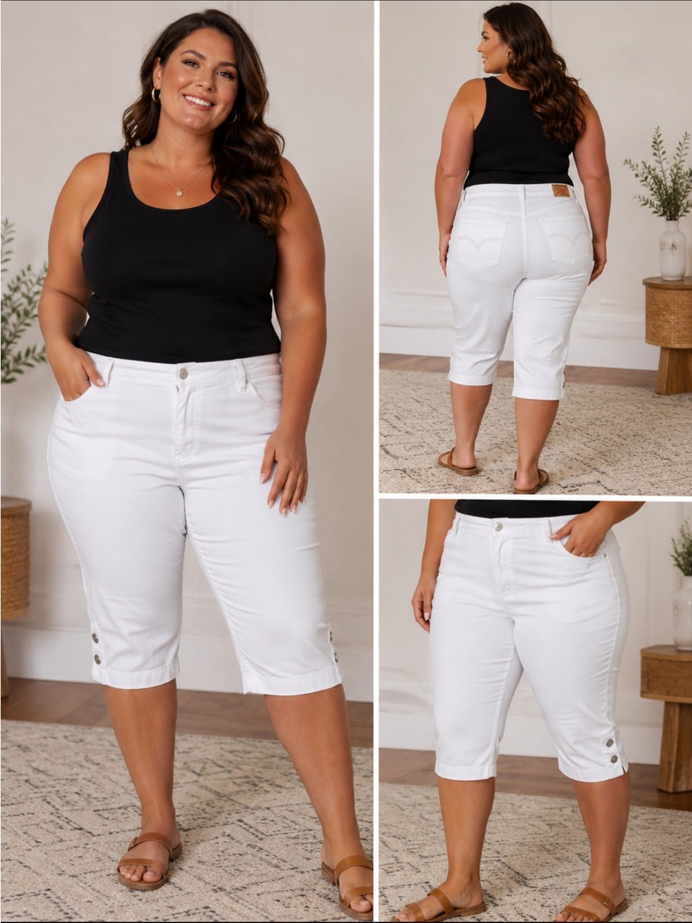 Levi's 512 Perfectly Slimming Capri Shorts
Women's Size 16